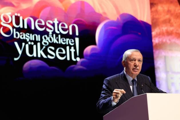 News Bilder des Tages Turkish President Recep Tayyip Erdogan attends the 2024 Necip Fazil Awards Ceremony Turkish President Recep Tayyip Erdogan attends the 2024 Necip Fazil Awards Ceremony, Turkey, on Jan. 4, 2025, Photo by Turkish presidency apaimages Istanbul Istanbul Turkey 040125_Turkey_TPO_00(2) Copyright: xapaimagesxTurkishxpresidencyx xapaimagesx