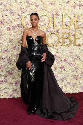 Zoe Saldana attends the 82nd Annual Golden Globe Awards at The Beverly Hilton on January 05, 2025 in Beverly Hills, California. Photo: Casey Flanigan imageSPACE MediaPunch Copyright: xCaseyxFlanigan imageSPACEx MediaPunchx
