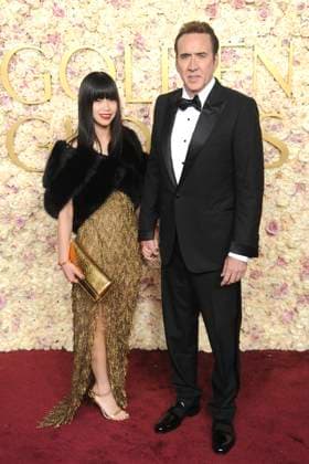 Nicolas Cage with wife Riko Shibata at the 82 Golden Globe Awards 2025 at the Beverly Hilton Hotel Beverly Hills, 05 01 2025 Foto:xJ.xBlocx xFuturexImagex globes_5234