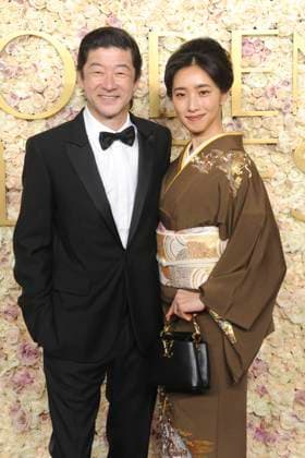 Tadanobu Asano and Kurumi Nakata at the 82 Golden Globe Awards 2025 at the Beverly Hilton Hotel Beverly Hills, 05 01 2025 Foto:xJ.xBlocx xFuturexImagex globes_5241
