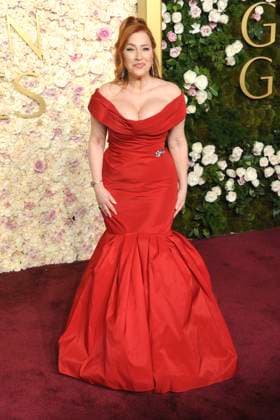 Lisa Ann Walter at the 82 Golden Globe Awards 2025 at the Beverly Hilton Hotel Beverly Hills, 05 01 2025 Foto:xJ.xBlocx xFuturexImagex globes_5267