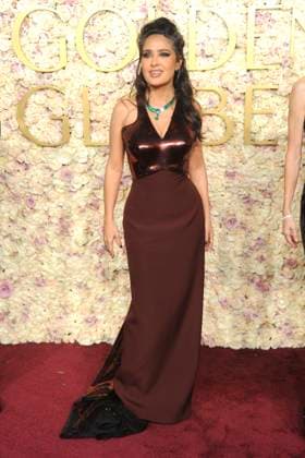 Salma Hayek at the 82 Golden Globe Awards 2025 at the Beverly Hilton Hotel Beverly Hills, 05 01 2025 Foto:xJ.xBlocx xFuturexImagex globes_5277