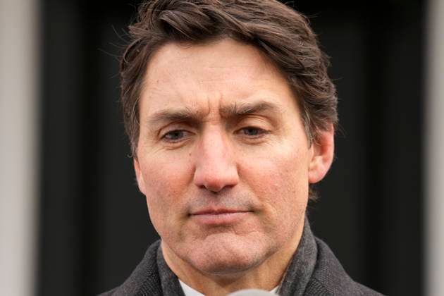 January 6, 2025, Ottawa, On, Canada: Prime Minister Justin Trudeau makes an announcement outside Rideau Cottage in Ottawa on Monday, Jan.6, 2025. Ottawa Canada  - ZUMAc35_ 20250106_zaf_c35_054 Copyright: xAdrianxWyldx