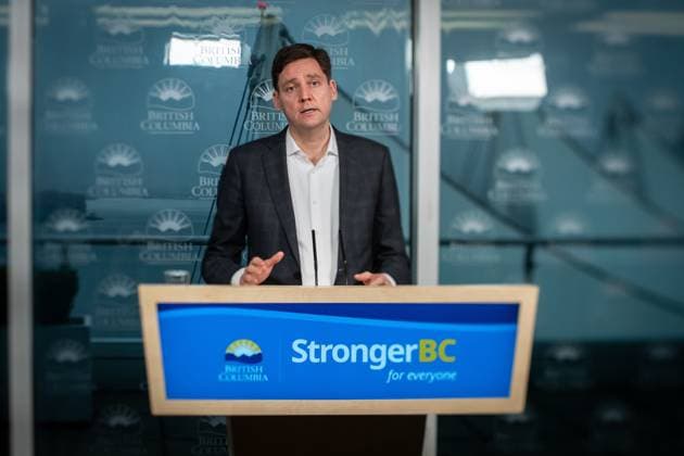 January 7, 2025, Vancouver, Bc, CANADA: B.C. Premier David Eby speaks during a news conference in Vancouver, on Tuesday, January 7, 2025. Vancouver CANADA  - ZUMAc35_ 20250107_zaf_c35_008 Copyright: xEthanxCairnsx