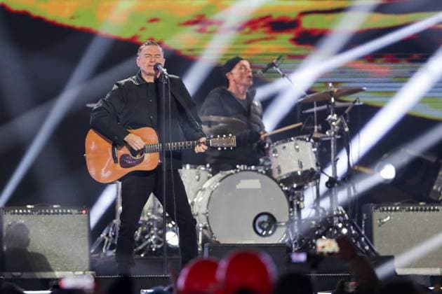 New Year s Eve Concert at Stadion Silesia in Chorzow, Poland - 1 Jan 2025 Bryan Adams performs live during New Year s Eve to celebrate the new year 2025 at Stadion Silesia. Chorzow Poland Copyright: xGrzegorzxWajdax xSOPAxImagesx Concert31122024_23