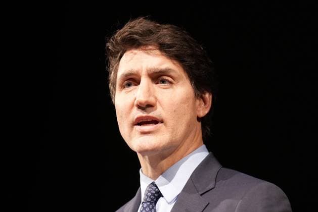 January 8, 2025, Richmond Hill, On, CANADA: Prime Minister Justin Trudeau speaks during an event to commemorate the fifth anniversary of the downing of Ukraine International Airlines Flight 752, in Richmond Hill, Ont., Wednesday, Jan. 8, 2025. Richmond Hill CANADA  - ZUMAc35_ 20250108_zaf_c35_108 Copyright: xNathanxDenettex