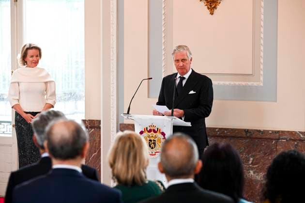 Entertainment Themen der Woche KW02 Entertainment Bilder des Tages Belgian Royals - Diplomatic New Year Reception Brussels, Belgium. 09 january 2025 On New Year s Eve, Their Majesties the King and Queen receive the heads of diplomatic missions accredited to Brussels and their spouses at the Château de Laeken. Credit : F.Andrieu Agencepeps CC . Brussels Belgium  Copyright: xContentxCurationx F.Andrieu Agencepeps CCx