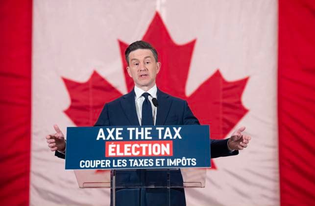 January 9, 2025, Ottawa, On, Canada: Conservative leader Pierre Poilievre speaks with reporters during a news conference, Thursday, Jan. 9, 2025 in Ottawa. Ottawa Canada  - ZUMAc35_ 20250109_zaf_c35_020 Copyright: xAdrianxWyldx