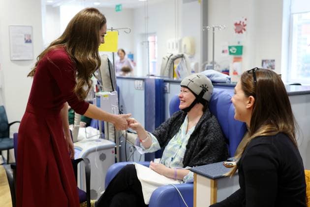 The Princess of Wales visits The Royal Marsden Hospital The Princess of Wales visits The Royal Marsden Hospital, where she received her cancer treatment, in London, UK, on the 14th January 2025. Picture by Chris Jackson WPA-Pool London The Royal Marsden Hospital London United Kingdom  WHA-0781