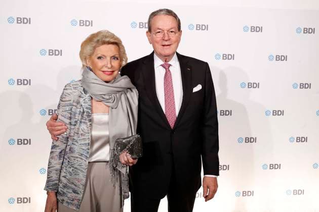 Festlicher Abend des BDI, Bundesverband Deutschen Industrie, im DHM in Berlin, Maria-Elisabeth Schaeffler, Lebenspartner Juergen Thumann, Berlin Deutschland, Germany *** more festive Evening of BDI, Federal Association Germans Industry, at DHM in Berlin, Maria Elisabeth Schaeffler, Life partner Juergen Thumann, Berlin Germany, Germany
