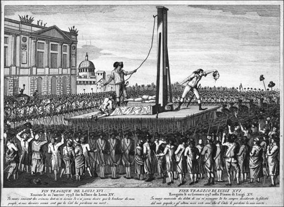 The tragic end of the The tragic end of the King Louis XVI of France, executed on January 21, 1793 at the place de Louis XV. Anonymous engraving. Paris, musée Carnavalet. !!! SPECIAL PRICE!!! !!! SPECIALE PRIJS !!! !!! PRIX SPECIAL !!! IMAGES USERS WITH CONTRACT PAY FOR THIS IMAGE 75 EURO. USERS WITHOUT CONTRACT PAY THE USUAL SABAM PRICE ACCORDING TO THEIR CATEGORY !! BEELDGEBRUIKERS MET KONTRAKT BETALEN VOOR DIT BEELD 75 EURO. BEELDGEBRUIKERS ZONDER KONTRAKT BETALEN HET GEBRUIKELIJKE SABAM-TARIEF VAN HUN CATEGORIE !! LES UTILISATEURS D IMAGES AVEC CONTRAT PAIENT POUR CETTE IMAGE 75 EURO. LES UTILISATEURS D IMAGES SANS CONTRAT PAIENT LE TARIF SABAM USUEL DE LEUR CATEGORIE !! PARIS PARIS ILE-DE-FRANCE FRANCE  Copyright: xx
