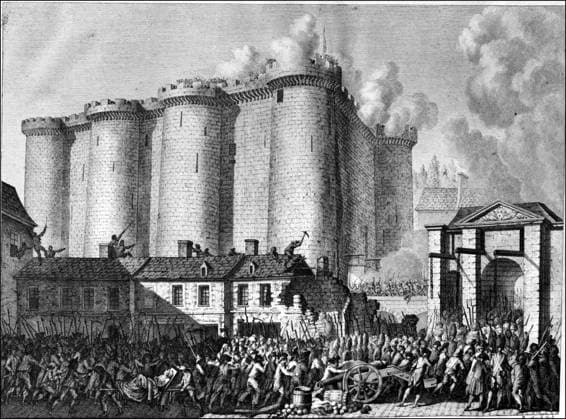 French Revolution of 1789. Storming French Revolution of 1789. Storming of the Bastille, on July 14, 1789. Engraving by Berthault after Prieur. French National Library. !!! SPECIAL PRICE!!! !!! SPECIALE PRIJS !!! !!! PRIX SPECIAL !!! IMAGES USERS WITH CONTRACT PAY FOR THIS IMAGE 75 EURO. USERS WITHOUT CONTRACT PAY THE USUAL SABAM PRICE ACCORDING TO THEIR CATEGORY !! BEELDGEBRUIKERS MET KONTRAKT BETALEN VOOR DIT BEELD 75 EURO. BEELDGEBRUIKERS ZONDER KONTRAKT BETALEN HET GEBRUIKELIJKE SABAM-TARIEF VAN HUN CATEGORIE !! LES UTILISATEURS D IMAGES AVEC CONTRAT PAIENT POUR CETTE IMAGE 75 EURO. LES UTILISATEURS D IMAGES SANS CONTRAT PAIENT LE TARIF SABAM USUEL DE LEUR CATEGORIE !! PARIS PARIS ILE-DE-FRANCE FRANCE  Copyright: xx