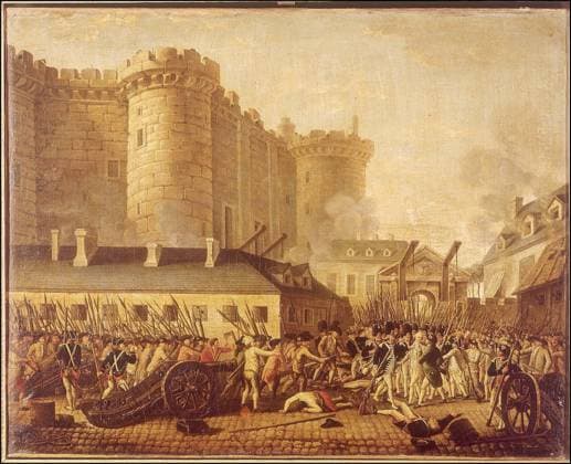 Storming of the Bastille (on Storming of the Bastille (on July 14, 1789). French school, late 18th century. Versailles museum. !!! SPECIAL PRICE!!! !!! SPECIALE PRIJS !!! !!! PRIX SPECIAL !!! IMAGES USERS WITH CONTRACT PAY FOR THIS IMAGE 75 EURO. USERS WITHOUT CONTRACT PAY THE USUAL SABAM PRICE ACCORDING TO THEIR CATEGORY !! BEELDGEBRUIKERS MET KONTRAKT BETALEN VOOR DIT BEELD 75 EURO. BEELDGEBRUIKERS ZONDER KONTRAKT BETALEN HET GEBRUIKELIJKE SABAM-TARIEF VAN HUN CATEGORIE !! LES UTILISATEURS D IMAGES AVEC CONTRAT PAIENT POUR CETTE IMAGE 75 EURO. LES UTILISATEURS D IMAGES SANS CONTRAT PAIENT LE TARIF SABAM USUEL DE LEUR CATEGORIE !! PARIS PARIS ILE-DE-FRANCE FRANCE  Copyright: xx
