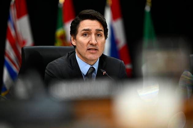 January 15, 2025, Ottawa, On, Canada: Prime Minister Justin Trudeau speaks during a first ministers meeting in Ottawa, on Wednesday, Jan. 15, 2025. Ottawa Canada  - ZUMAc35_ 20250115_zaf_c35_081 Copyright: xJustinxTangx