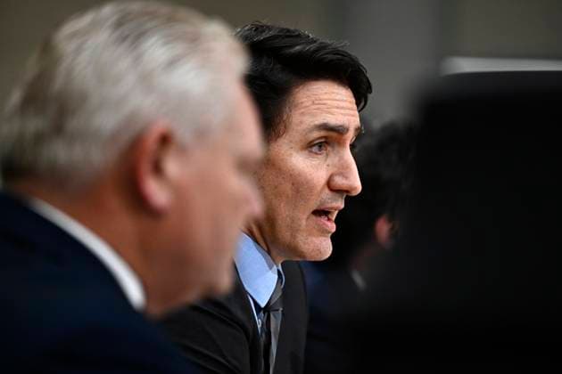 January 15, 2025, Ottawa, On, Canada: Prime Minister Justin Trudeau speaks during a first ministers meeting in Ottawa, on Wednesday, Jan. 15, 2025. Ottawa Canada  - ZUMAc35_ 20250115_zaf_c35_085 Copyright: xJustinxTangx