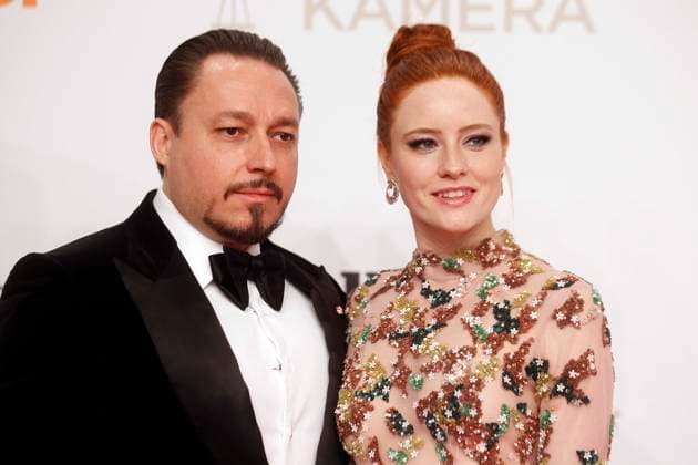 Barbara Meier mit Freund Klemens Hallmann bei der Goldene Kamera 2019 in Berlin, Preisverleihung, Roter Teppich, Berlin Deutschland, Germany *** Barbara Meier with Friend Klemens Hallmann at the Golden Camera 2019 in Berlin, Award ceremony, Red Carpet, Berlin Germany, Germany
