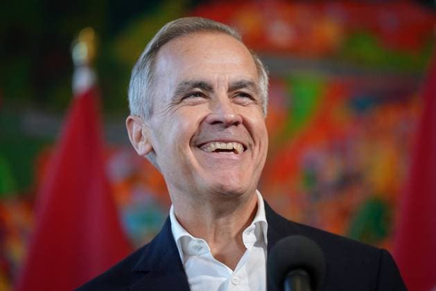 Kanada, Mark Carney wird neuer Premierminister, Archivbilder September 10, 2024, Nanaimo, Bc, CANADA: p>Former Bank of Canada governor Mark Carney laughs while speaking to reporters at the Liberal caucus retreat in Nanaimo, B.C., on Tuesday, September 10, 2024. Nanaimo CANADA - ZUMAc35_ 20240910_zaf_c35_300 Copyright: xDarrylxDyckx