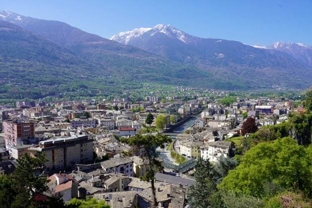 Aerial panoramic view of Sondrio town in Valtellina valley, Lombardy, Italy , 47733696.jpg, Alpes, Italy, Lombardy, Valley, adda, aerial, alpine, alps, autumn, beautiful, bernina, blue, bormio, brescia bergamo, city, cityscape, como, europe, green, hill, italian, landmark, landscape, livigno, lombardia, mountains, nature, orobie, panorama, panoramic, protected area, river, rock, scenic, sky, sondrio, spring, summer, swiss border, switzerland, tourism, town, travel, tree, vacation, valtellina, view, village, wines, winter sports RECORD DATE NOT STATED