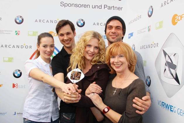 Laura Osswald, Florian David Fitz, Diana Amft, Kai Schumann und Ursela Monn bei der 45. Adolf Grimme Preisverleihung beim Pressevorabempfang im Adolf Grimme Institut in Marl am 03.04.09. Nordrhein-Westfalen Germany *** Laura Osswald, Florian David Fitz, Diana Amft, Kai Schumann and Ursela Monn at the 45 Adolf Grimme Award ceremony at Advance press reception at Adolf Grimme Institute in Marl on 03 04 09 North Rhine Westphalia Germany