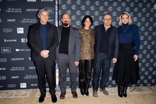 French Cinema Award Ceremony Viggo Mortensen, Tarik Saleh, Zar Amir Ebrahimi , Andrey Zvyagintsev and Noemie Merlant attends the award during the French Cinema Award Ceremony at Ministere de la Culture on January 16, 2025 in Paris, France. Photo by Nasser Berzane ABACAPRESS.COM Paris France  Copyright: xBerzanexNasser ABACAx
