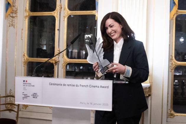 French Cinema Award Ceremony Rebecca Zlotowski receives the award during the French Cinema Award Ceremony at Ministere de la Culture on January 16, 2025 in Paris, France. Photo by Nasser Berzane ABACAPRESS.COM Paris France  Copyright: xBerzanexNasser ABACAx
