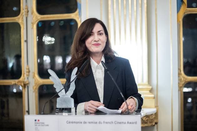 French Cinema Award Ceremony Rebecca Zlotowski receives the award during the French Cinema Award Ceremony at Ministere de la Culture on January 16, 2025 in Paris, France. Photo by Nasser Berzane ABACAPRESS.COM Paris France  Copyright: xBerzanexNasser ABACAx