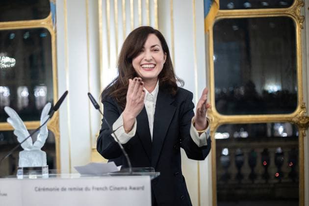 French Cinema Award Ceremony Rebecca Zlotowski receives the award during the French Cinema Award Ceremony at Ministere de la Culture on January 16, 2025 in Paris, France. Photo by Nasser Berzane ABACAPRESS.COM Paris France  Copyright: xBerzanexNasser ABACAx