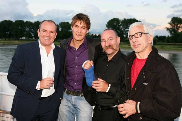 Tungsten Cons, Matze Knop, Horst Lights and Ralf Judges to Guest at Picture Cologne meets Friends at the MS Lorely at the Rhine in Cologne on 12 08 08 Photo Siewert North Rhine Westphalia Germany