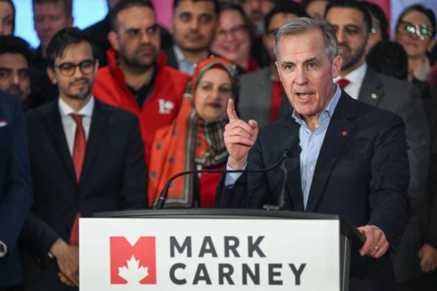 Kanada, Mark Carney wird neuer Premierminister, Archivbilder Mark Carney Launches Campaign For Federal Liberal Leadership EDMONTON, CANADA - JANUARY 16: Mark Carney, the former governor of the Bank of Canada, officially announced his bid for the federal Liberal Party leadership at Laurier Heights Community League in Edmonton, Canada, on January 16, 2025. Carney vowed to break free from politics as usual by prioritizing economic policies tailored to benefit everyday Canadians. Edmonton Canada  Copyright: xArturxWidakx originalFilename: widak-markcarn250116_npgfb.jpg