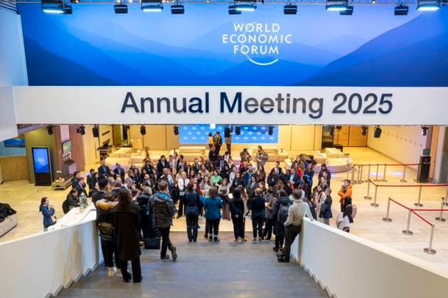 Bilder des Jahres 2025, News 01 Januar News Themen der Woche KW03 News Bilder des Tages World Economic Forum Annual Meeting 2025 in Davos-Klosters Impressions from the World Economic Forum Annual Meeting 2025 in Davos-Klosters, Switzerland 19 January 2025., Credit:World Economic Forum Annual Meet Avalon  Copyright: xWorldxEconomicxForumxAnnualxMeetx xAvalonx 0955372297