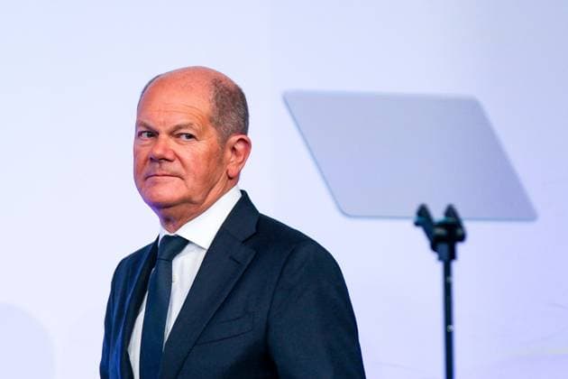 News Themen der Woche KW03 News Bilder des Tages Frankfurt am Mainz Tag des Gedenkens der Juedische Gemeinde Frankfurt am Main. Olaf Scholz (Bundeskanzler). Die Juedische Gemeinde Frankfurt am Main organisiert eine Gedenk- und Redeveranstaltung zum 80. Jahrestag der Befreiung von Auschwitz. *** Frankfurt am Mainz Day of Remembrance of the Jewish Community Frankfurt am Main Olaf Scholz Federal Chancellor The Jewish Community Frankfurt am Main is organizing a commemoration and speech event to mark the 80th anniversary of the liberation of Auschwitz Copyright: xEibner-Pressefoto FlorianxWiegandx EP_FWD