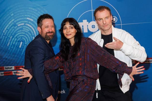 Bilder des Jahres 2025, Entertainment 01 Januar Entertainment Themen der Woche KW04 Entertainment Bilder des Tages ARD Tatort Premiere - Vier Leben Mark Monheim, Pegah Ferydoni und Mark Waschke bei der Premiere zum ARD Tatort - Vier Leben im Delphi-Filmpalast am 20.01.2025 in Berlin. *** ARD Tatort premiere Vier Leben Mark Monheim, Pegah Ferydoni and Mark Waschke at the premiere of the ARD Tatort Vier Leben at the Delphi Filmpalast on 20 01 2025 in Berlin Copyright: xEventpressxKochanx