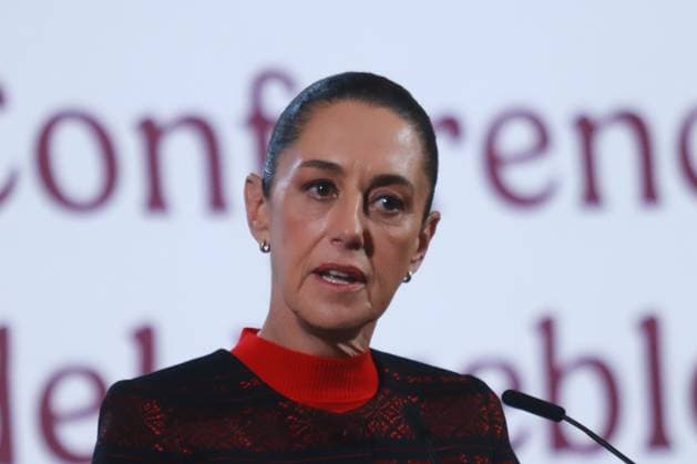 Mexico s President, Claudia Sheinbaum speaking during a briefing conference about the immigration issue after Donald Trump took office as the 47th President of the United States, briefing held at the National Palace. on January 22, 2025 in Mexico City, Mexico. Mexico City Mexico - ZUMAe321 20250122_zia_e321_020 Copyright: xCarlosxSantiagox
