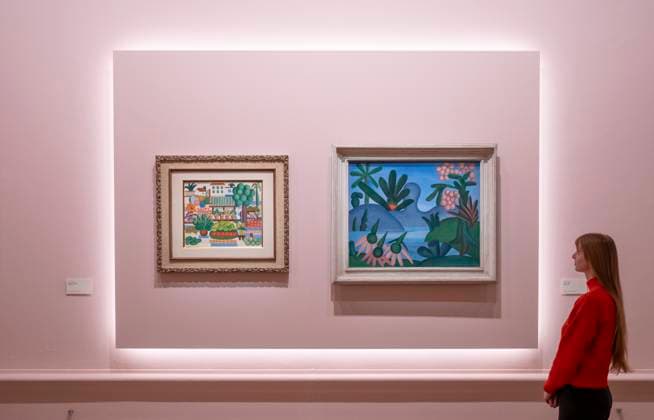 Entertainment Themen der Woche KW04 Entertainment Bilder des Tages Brasil! Brasil! The Birth of Modernism exhibition at the Royal Academy of Arts in London, UK, on 23rd Jan, 2025 Royal Academy of Arts, London, UK. 23rd Jan, 2025. Over 130, 20th century Brazilian paintings feature in Brasil! Brasil! The Birth of Modernism at the RA, representing 10 Brazilian artists from 1910s to 70s, and running from 28 Jan-21 April. Image: Works by Tarsila do Amaral (1886-1973)., Credit:MALCOLM PARK Avalon  Copyright: xMALCOLMxPARKx xAvalonx 0956776170