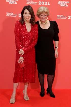 Iris Berben, Laudator, Monika Gruetters, at Price for Understanding and Tolerance 2021 in Berlin, Jewish Museum, Berlin Germany, Germany