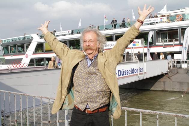 Jean Puetz zu Gast beim 24. Medienforum@Night auf die MS RheinEnergie auf dem Rhein in Koeln am 18.06.12. Nordrhein-Westfalen Nordrhein-We Germany *** Jean Puetz to Guest at 24 Medienforum@Night at the MS RheinEnergie at the Rhine in Cologne on 18 06 12 North Rhine Westphalia North Rhine We Germany