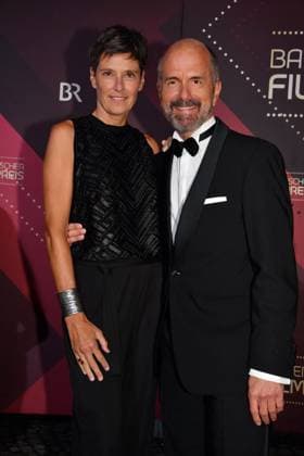 Gisi Herbst and Christoph Maria Herbst at the Bavarian Film Award ceremony on 24 01 2025 at the Prinzregententheater in Munich Bavarian Film Award 2025 in Munich