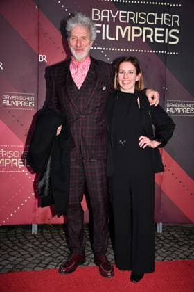 Rufus Beck and his daughter Sarah Beck at the Bavarian Film Award ceremony on 24 01 2025 at the Prinzregententheater in Munich Bavarian Film Award 2025 in Munich