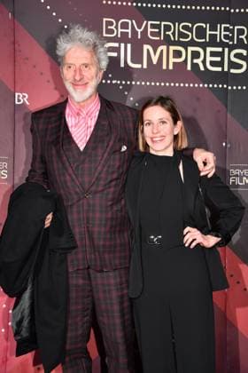 Rufus Beck and his daughter Sarah Beck at the Bavarian Film Award ceremony on 24 01 2025 at the Prinzregententheater in Munich Bavarian Film Award 2025 in Munich