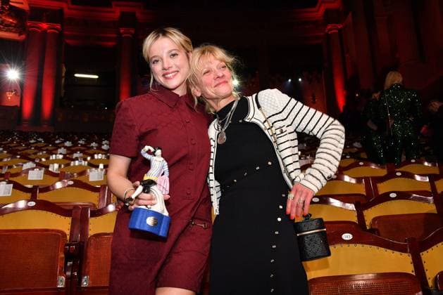 Jella Haase with her mother Gundi Haase at the Bavarian Film Award ceremony on 24 01 2025 at the Prinzregententheater in Munich Bavarian Film Award 2025 in Munich