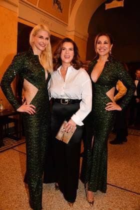 Natascha Gruen, Katarina Witt and Karen Webb at the Bavarian Film Award ceremony on 24 01 2025 at the Prinzregententheater in Munich Bavarian Film Award 2025 in Munich