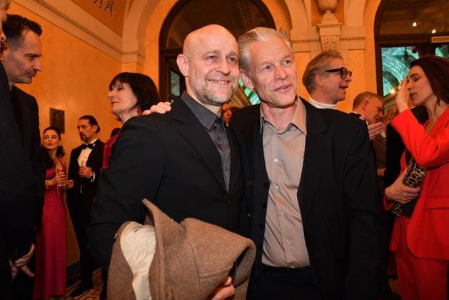 Juergen Vogel and Steffen Wink at the Bavarian Film Award ceremony on 24 01 2025 at the Prinzregententheater in Munich Bavarian Film Award 2025 in Munich