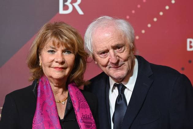 Guenther Maria HALMER Actor with wife Claudia Red Carpet,Bavarian Film Award 2024 on 24 01 2025 at the Prinzregententheater in Munich