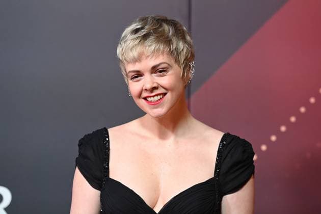 Jennifer Siemann, single picture,cropped single motif,portrait,portrait,portrait red carpet,red carpet,Bavarian Film Award 2024 on 24 01 2025 at the Prinzregententheater in Munich