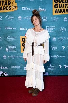 TAMWORTH COUNTRY MUSIC FESTIVAL, Kasey Chambers arrives at the Golden Guitar Awards during the 53rd Tamworth Country Music Festival in Tamworth, NSW, Saturday, January 25, 2025. ( NO ARCHIVING, EDITORIAL USE ONLY, NO USE IN BOOKS WITHOUT CONSENT TAMWORTH NEW SOUTH WALES AUSTRALIA  Copyright: xBIANCAxDExMARCHIx 20250125161174812698