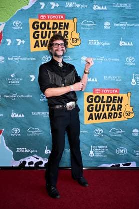 TAMWORTH COUNTRY MUSIC FESTIVAL, Henry Wagons arrives at the Golden Guitar Awards during the 53rd Tamworth Country Music Festival in Tamworth, NSW, Saturday, January 25, 2025. ( NO ARCHIVING, EDITORIAL USE ONLY, NO USE IN BOOKS WITHOUT CONSENT TAMWORTH NEW SOUTH WALES AUSTRALIA  Copyright: xBIANCAxDExMARCHIx 20250125191399735630
