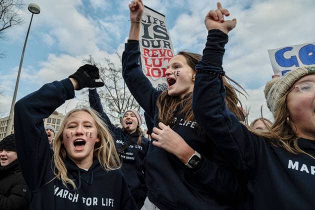 Bilder des Jahres 2025, News 01 Januar News Themen der Woche KW04 News Bilder des Tages January 26, 2025, Washington Dc, New York, USA: Tens of thousands of anti-abortionists rallied and marched for the annual March for Life in Washington D.C. on January 24, 2025 Washington Dc USA - ZUMAb230 20250126_znp_b230_019 Copyright: xLauraxBrettx