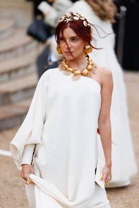 PFW - Schiaparelli Arrivals Paris, France - January 27: Gessica Kayane arrives to Schiaparelli fashion show during the Haute Couture Fall Winter 2025 - 2026 Fashion Week on January 27, 2025 in Paris, France. Photo by Marco Piovanotto Abacapress Paris France  Copyright: xPiovanottoxMarco ABACAx