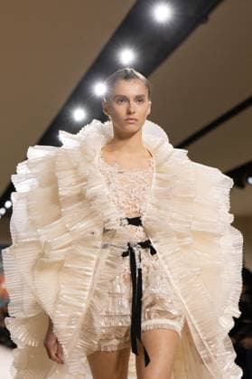 PFW - Christian Dior Runway A model walks the runway during the Christian Dior show during Paris Fashion Week Haute Couture Spring-Summer 2025 on January 27, 2025 in Paris, France. Photo by Laurent Zabulon ABACAPRESS.COM Paris France  Copyright: xZabulonxLaurent ABACAx