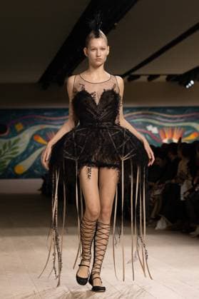 PFW - Christian Dior Runway A model walks the runway during the Christian Dior show during Paris Fashion Week Haute Couture Spring-Summer 2025 on January 27, 2025 in Paris, France. Photo by Laurent Zabulon ABACAPRESS.COM Paris France  Copyright: xZabulonxLaurent ABACAx